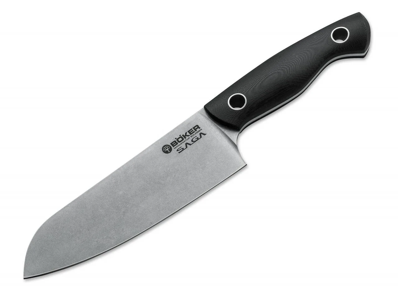 Nóż Santoku Böker Solingen Saga G10 Stonewash 2 Nóż Santoku Böker Solingen Saga G10 Stonewash – 440C – 287 mm – SHARPI – zdjęcie 2