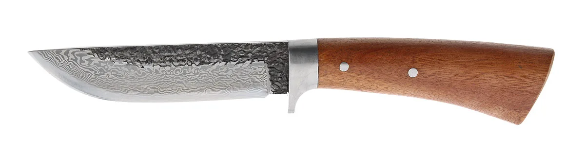 Nóż myśliwski Welde ze stali damasceńskiej WH04DM 3 Nóż myśliwski Welde ze stali damasceńskiej WH04DM – T10 - rdzeń , AISI 1060/1020 - okładziny , 83 warstwy – 260 mm – SHA