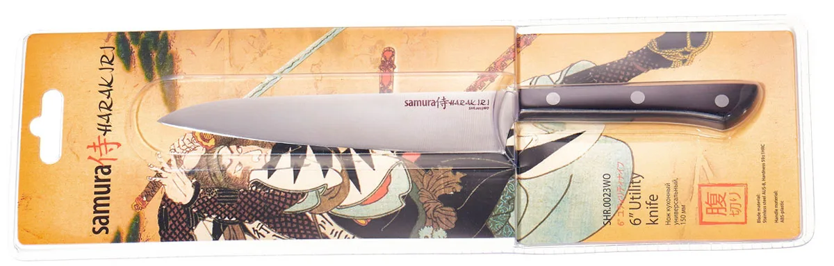 Nóż uniwersalny 15 cm Samura Harakiri 3 Nóż uniwersalny 15 cm Samura Harakiri – AUS-8 – 260 mm – SHARPI – zdjęcie 3