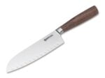 Nóż Santoku Böker Solingen Core Walnut, Kulle – X50CrMoV15 – 283 mm – SHARPI