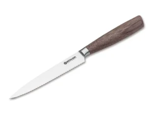 Nóż do pomidorów Böker Solingen Core Walnut – X50CrMoV15 – 223 mm – SHARPI