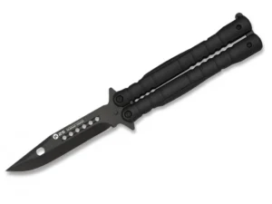 Nóż motylek K25 02131 Balisong Black – nierdzewna – 230 mm – SHARPI