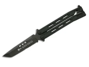 Nóż motylek K25 36215 Balisong Black Serr – nierdzewna – 250 mm – SHARPI