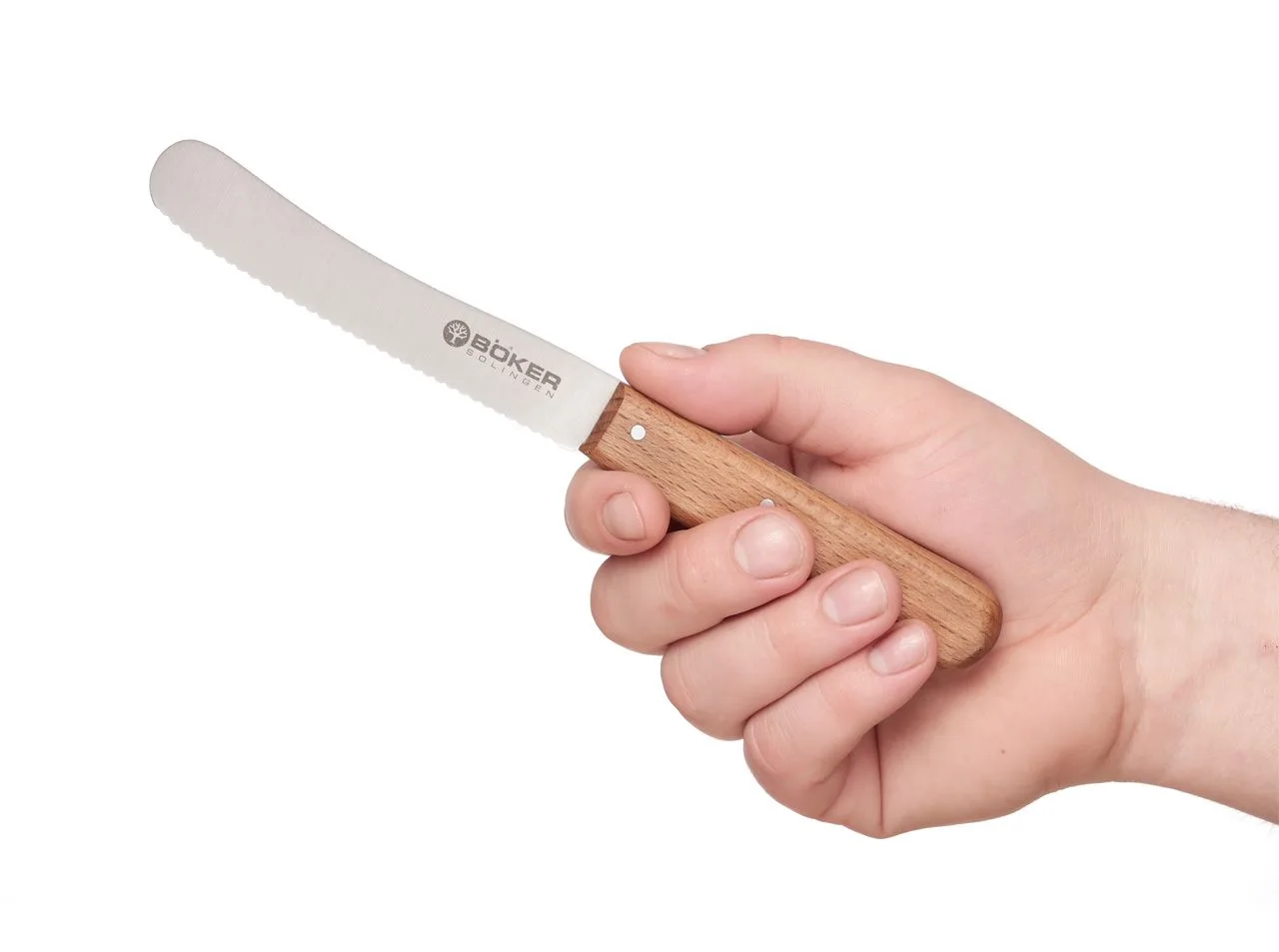 Nóż kanapkowy Böker Solingen Classic Olive ząbki 2 Nóż kanapkowy Böker Solingen Classic Olive ząbki – 4116 – 216 mm – SHARPI – zdjęcie 2