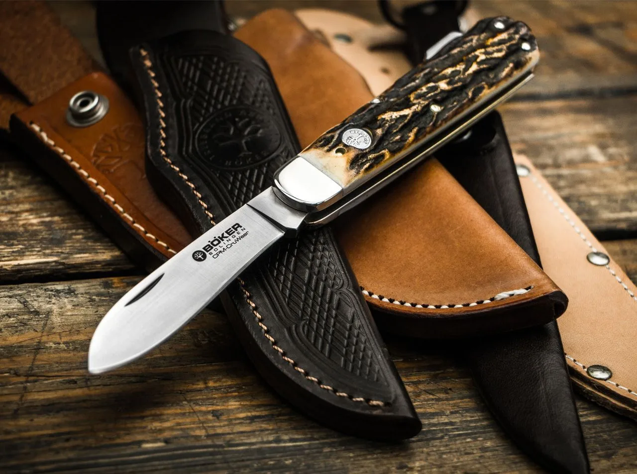 Nóż Böker Hunters Knife Mono CPM 62-63 HRC 4 Nóż Böker Hunters Knife Mono CPM 62-63 HRC – CPM-CruWear – 195 mm – SHARPI – zdjęcie 4