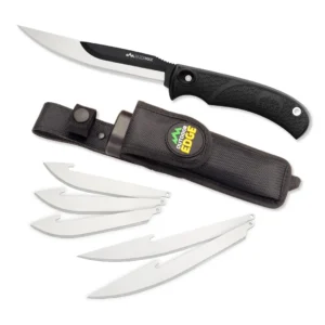 Nóż Outdoor Edge RazorMax Black – 420J2 - 57 HRC – 240 mm , 205 mm – SHARPI