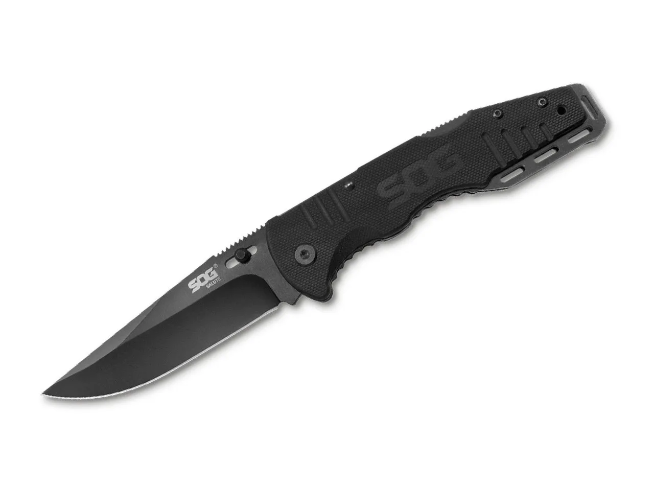 Nóż SOG Salute Black 1 Nóż SOG Salute Black – 8Cr13MoV – 210 mm – SHARPI