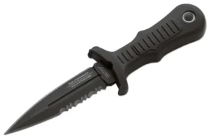 Nóż United Cutlery Sub Commander Black Serrated – AUS-6 – 129 mm – SHARPI