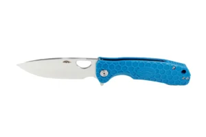 Nóż Honey Badger Flipper Large Blue – D2 - 57-61 HRC – 208 mm – SHARPI
