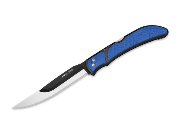 Nóż Outdoor Edge RazorFin Blue blister WYPRZ Koncepcja wymiennego ostrza to główna cecha serii Razor od Outdoor Edge, ulubionej przez wielu użytkowników. Ostrze można szybko i łatwo wymienić bez użycia narzędzi, a ogólna praktyczna konstrukcja zapewnia maksymalną użyteczność. Outdoor Edge RazorFin jest idealny do patroszenia i filetowania ryb. Zawiera pięć wymiennych ostrzy i pudełko do przechowywania.