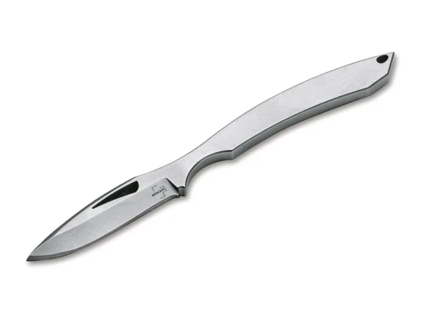 Nóż Böker Plus Islero Konsekwentnie zredukowany do niezbędnych elementów Boker Plus Islero przekonuje minimalną wagą i doskonałym komfortem noszenia. W pełni stalowa konstrukcja D2 jest wykończona odpornym stonewash i zawsze wygodnie leży w dłoni dzięki ergonomicznie zakrzywionemu kształtowi. Praktyczne EDC zostało zaprojektowane przez Charlesa de Buyera, młodego francuskiego producenta noży. Kompaktowe ostrze Spearpoint ma charakterystyczne wycięcie. Z otworem na smycz, adapterem do paska i dopasowaną pochwą z Kydexu.