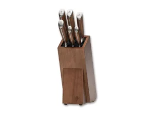 Zestaw 6 noży kuchennych Boker Forge Wood 2.0 – X50CrMoV15 – Drewno klonowe – SHARPI