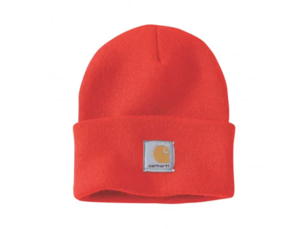 Czapka Carhartt Acrylic Beanie Currant Czapka Carhartt Acrylic Beanie to klasyczna, zimowa, bardzo ciepła czapka wyprodukowana w 100% z akrylu. Dzięki elastycznej konstrukcji bardzo dobrze przylega do głowy i utrzymuje ciepło. Najważniejsze funkcje i elementy czapki:Materiał: 100% akryl z elastycznym streczemKwadratowa metka z logo Carhartt na przodzie