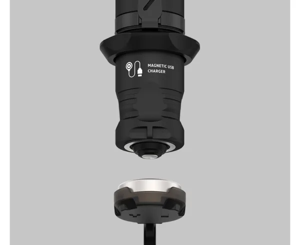 Latarka Armytek VIKING PRO MAGNET USB Warm WYDAJNA LATARKA TAKTYCZNA Z SZEROKIM KĄTEM ŚWIECENIA I ŁADOWARKĄ MAGNETYCZNĄViking Pro to model taktyczny nowej generacji z miękką, szeroką wiązką do polowania w otwartym terenie i zastosowań specjalistycznych. Latarka może być używana zaraz po wyjęciu z pudełka: w zestawie znajduje się teraz akumulator o dużej pojemności i szybka ładowarka magnetyczna.Duża centralna plama i szerokie doświetlenie boczne sprawiają, że Viking Pro jest najlepszym rozwiązaniem na krótki i średni zasięg z maksymalnym zasięgiem do 284 metrów. Szeroka wiązka światła pozwala wygodnie celować w obiekty znajdujące się w niewielkiej odległości 50-70 metrów. Jasność strumienia świetlnego wynosi imponujące 2050 lumenów. Nie ma potrzeby kupowania dodatkowego urządzenia do ładowania baterii. Akumulator ładowany wewnątrz latarki z dowolnego źródła zasilania z wyjściem USB.Dzięki silikonowemu pierścieńu taktycznemu i przyciskowi taktycznemu w tylnej części obudowy latarka jest łatwa w obsłudze jedną ręką. Model jest kompatybilny z oryginalnymi kolorowymi filtrami i włącznikami żelowymi, jak również z każdym uniwersalnym mocowaniem pod lufą do zastosowań taktycznych.INTELIGENTNIE ZAPROJEKTOWANE WYPOSAŻENIEPIERŚCIEŃ TAKTYCZNYOdporny na urazy, ergonomiczny silikonowy pierścień taktyczny zapewnia wygodny, taktyczny chwytPOKROWIECSupermocny nylonowy pokrowiec z kilkoma możliwościami mocowania: na pasie o dowolnej szerokości, na uchwycie Molle, na ekwipunku dzięki wytrzymałemu stalowemu pierścieniowiKLIPSStalowy klips z odporną na zużycie powłoką z czarnego tytanu do mocowania na ubraniu, sprzęcie lub paskuPASEK NA RĘKĘSupermocny paracordowy pasek na rękę z możliwością regulacji rozmiaru i stalowym karabinkiem do szybkiego zdejmowania i mocowania do latarkiNOWE MOŻLIWOŚCI VIKING PROMaksymalna jasność: specjalny, precyzyjnie zaprojektowany reflektor dla wydajnej, szerokiej diody oraz hartowane szkło z powłoką antyrefleksyjną tworzą dużą plamę światła z szerokim doświetleniem bocznym o jasności 2050 lumenów. Średnica plamy światła wynosi 20 m w odległości 100 m.Unowocześniona elektronika i oprogramowanie układowe: wydłużony czas pracy i zwiększona jasność.Nowy przycisk taktyczny: cichy przycisk elektroniczny eliminuje demaskowanie podczas polowania lub operacji specjalnych.Szybka ładowarka magnetyczna: dołączony akumulator 18650 Li-Ion 3500 mAh ładuje się w 3 godz 40 min.Ulepszone sprężyny: zastosowanie nowych sprężyn w celu lepszej ochrony akumulatora i sterownika oraz zwiększenia wydajności operacyjnej.Zwiększona niezawodność: specjalne umieszczenie i zamocowanie sterownika w korpusie latarki.Stylowa obudowa: matowe anodowanie, elegancki design, branding w nowym stylu korporacyjnym.Rozszerzone wyposażenie: dołączony akumulator o dużej pojemności 3500 mAh i szybka ładowarka magnetyczna USB. Latarka jest gotowa do użycia zaraz po wyjęciu z pudełka.Kompatybilna z magnetycznym włącznikiem żelowym: opcjonalny magnetyczny włącznik żelowy z możliwością natychmiastowego (tylko po naciśnięciu przycisku) lub stałego włączania światła. Łatwy montaż na latarkę jednym ruchem bez konieczności odkręcania tylnej pokrywy.ZALETY LATAREK TAKTYCZNYCH Z ŁADOWARKĄ MAGNETYCZNĄ- Pro Wydajne układy elektroniczne zapewniają stałą jasność nawet w temperaturze -40 °C i gdy akumulator nie jest w pełni naładowany.- Pro Dwa rodzaje sterowania: myśliwski i taktyczny. Typ taktyczny dla szybkiego dostępu do trybu maksymalnej jasności i Stroboskopu.- Wytrzymuje odrzut broni każdego kalibru dzięki ulepszonym sprężynom i umieszczeniu sterownika we wzmocnionej kapsule z masą ochronną.- Obudowa o standardowej średnicy 1 cala kompatybilna z każdym akcesorium, w tym z oryginalnym magnetycznym przełącznikiem żelowym i magnetycznym mocowaniem pod lufą, umożliwiającym szybki demontaż i montaż na broni.- Dwufazowy przycisk elektroniczny podobny do przycisku mechanicznego, ma dwa poziomy nacisku, przy czym stał się cichy, a żywotność została zwiększona ponad 20 razy.- Wypukły przycisk umożliwia łatwe włączanie latarki w dłoni.- Innowacyjna technologia pozwala na zastosowanie dowolnych akumulatorów 18650 Li-Ion o prądzie rozładowania 10A i zapewnia pełną ochronę przed zwarciami nawet w przypadku kontaktu portu magnetycznego z metalowymi przedmiotami.- Jednolita obudowa wykonana z aluminium lotniczego, specjalne matowe anodowanie bez ostrego radełkowania.- Stalowa krawędź uderzeniowa w czarnym matowym wykończeniu z tytanu, która zapobiega demaskowaniu, dla dodatkowej ochrony układu optycznego przy upadku oraz jako środek udarowy kruszący.- Aktywna ochrona przed przegrzaniem powyżej +58 °С w czasie rzeczywistym i ostrzeżenie o niskim poziomie naładowania baterii.- Pełna ochrona przed wodą, brudem i kurzem zgodnie ze standardem IP68 — latarka działa dalej nawet na głębokości 25 metrów do 5 godzin. Wytrzymuje upadki z 10 piętra.- Niezawodny i wodoodporny port magnetyczny.- Pełna gwarancja 10 lat.Akumulator 18650 Li-Ion (3500 mAh) w zestawie.Do stabilnej pracy latarki zalecamy korzystać z firmowych akumulatorów 18650 Li-Ion bez płyty ochronnej lub akumulatorów z płytą ochronną, zapewniającą prąd rozładowania 10A.