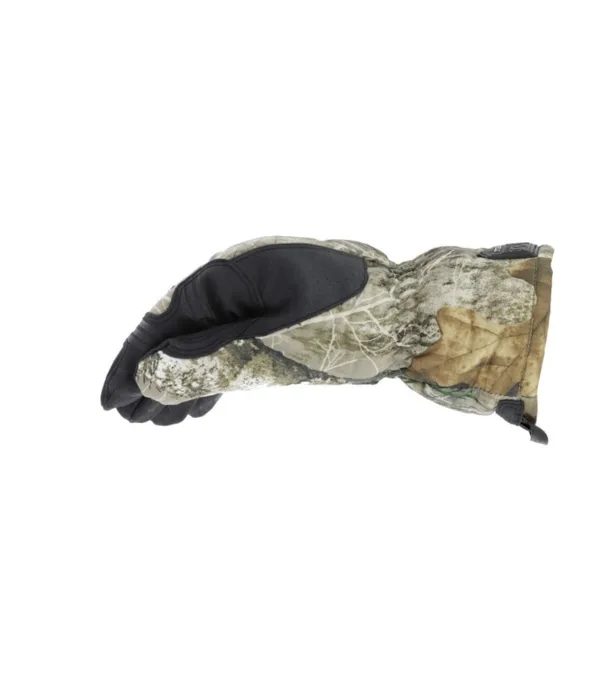 Rękawice Mechanix SUB20 REALTREE EDGE r.XL Zimowe rękawice Mechanix Wear SUB20 są wyposażone w kamuflaż Realtree Edge™ i izolację 3M 100g Thinsulate™, które zapewniają ukrycie i zatrzymanie ciepła w trakcie pracy lub polowania. Wprowadzona została również wodoodporna bariera w postaci membrany Hipora, najcześciej wykorzystywana wodoodporna membrana w rękawicach. Najważniejsze funkcje i elementy rękawicy: Wydłużony mankiet wystarczająco smukły, aby zmieścić się pod kurtką Wzór kamuflażu Realtree Edge™ pozwala wtopić się w teren Izolacja 100g 3M Thinsulate™ zapewnia ciepło w najbardziej ekstremalnych warunkach Wodoodporna membrana Hipora zapewnia izolację, jednocześnie zapewniając trwałą i elastyczną barierę ochronną Wielowarstwowa gumowana konstrukcja dłoni zapewnia wodoodporność w miejscu kontaktu z mokrymi narzędziami lub bronią Wytłoczona konstrukcja palca spustowego łagodzi zbijanie się, aby zwiększyć zręczność tam, gdzie ma to znaczenie Antypoślizgowy silikonowy nadruk Padlock™ poprawia przyczepność w terenie Wytrzymała skóra syntetyczna obsługująca ekrany dotykowe Wyściółka HotHands® wewnątrz rękawicy ogrzewa dłonie Zdejmowany klips sprężynowy utrzymuje twoje rękawiczki razem. Dzięki cząsteczkom węgla w strukturze materiału, można bez problemu obsługiwać ekrany dotykowe.