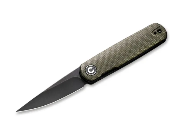 Nóż CIVIVI Lumi Micarta Green Funkcjonalny i prosty - tak podsumowuje prosty folder autorstwa Justina Lundquista. Łożyskowane kulkowe ostrze Spearpoint wykonane z 14C28N z czarną powłoką otwiera się przednim flipperem. Wytrzymały linerlock blokuje ostrze na miejscu nawet podczas trudnych zadań. Zielona rękojeść Micarta jest antypoślizgowa i jest dostarczana z wymiennym klipsem (do góry/l+r) jako dodatkowa opcja mocowania