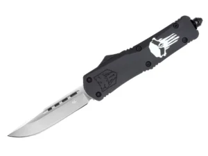 Nóż Cobratec Large Black Punisher Drop N. S. – D2 - 57-61 HRC – 229 mm – SHARPI