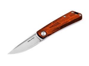 Nóż Real Steel Luna Damast G10 Sky Orange Boker EX – D2 – 168 mm – SHARPI