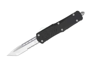 Nóż CobraTec Large Black FS-X Tanto Serrated – D2 – 229 mm – SHARPI