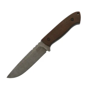 Nóż ZA-PAS Ultra Outdoor Stonewash Micarta – O2 - 58-59 HRC – 250 mm – SHARPI