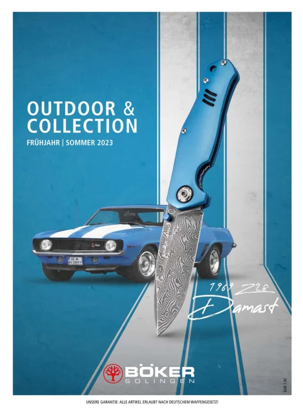 Katalog Böker Outdoor&Collection Lato 2023   Katalog Boker Solingen Outdoor & Collection lato 2023, 371 str. Zobacz katalog online - PDF 65 MB    