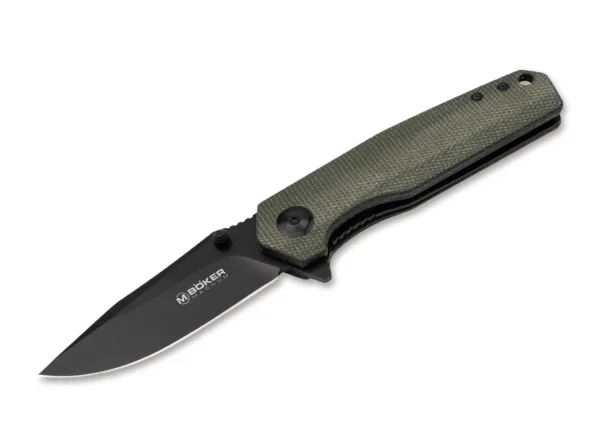 Nóż Magnum Field Flipper Czy to w życiu, czy poza nim - Magnum Field Flipper to codzienny nóż EDC na każdą okazję. Nóż kieszonkowy wyróżnia się przede wszystkim taktycznie dyskretnym wyglądem. Obejmuje to ostrze z łożyskiem kulkowym wykonane z 440A z czarną powłoką i wygodny uchwyt wykonany z wojskowej zielonej micarty. Folder otwiera się za pomocą flippera lub kołka pod kciuk po obu stronach i niezawodnie blokuje za pomocą linerlocka. Dostarczany z otworem na smycz i składanym klipsem (r).