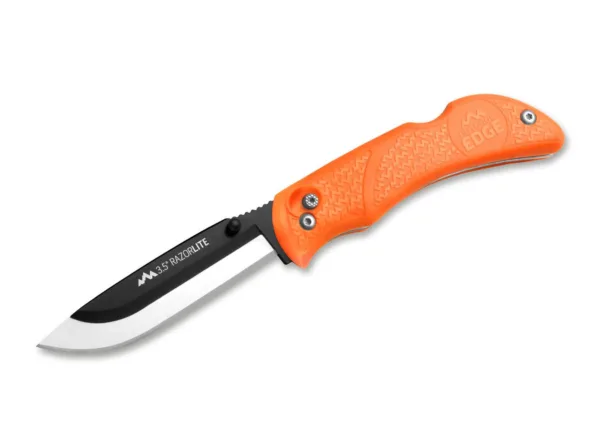Nóż Outdoor Edge Razor Blaze Orange Blister Razor Lite - ponad 1.200.000 sprzedanych szt. na całym świecie!Innowacyjny Razor Lite wyróżnia się systemem wymiany, który zawsze zapewni Ci ostry nóż, nawet podczas dłuższych podróży. Każdy myśliwy prędzej czy później natrafi na tępy nóż. Podczas rozbierania zwierzyny zamiast używać lepkich rąk do szukania narzędzia do ostrzenia, wystarczy po prostu zamienić ostrze Razor Pro w ciągu kilku sekund, dzięki czemu można bezzwłocznie kontynuować pracę. Gumowany uchwyt i ryflowana rampa kciuka zapewniają bezpieczną pozycję dłoni. Ostre jak brzytwa ostrza są wykonane z odpornej na korozję stali nierdzewnej 420J2 i są hartowane do 57 HRC. Ostrze można wymienić w mgnieniu oka bez użycia narzędzi. Aby zapewnić bezpieczne warunki pracy, ostrze jest zablokowane przez niezawodny mechanizm blokujący. Razor Lite jest dostarczany z etui na pasek i łącznie 6 ostrzami.