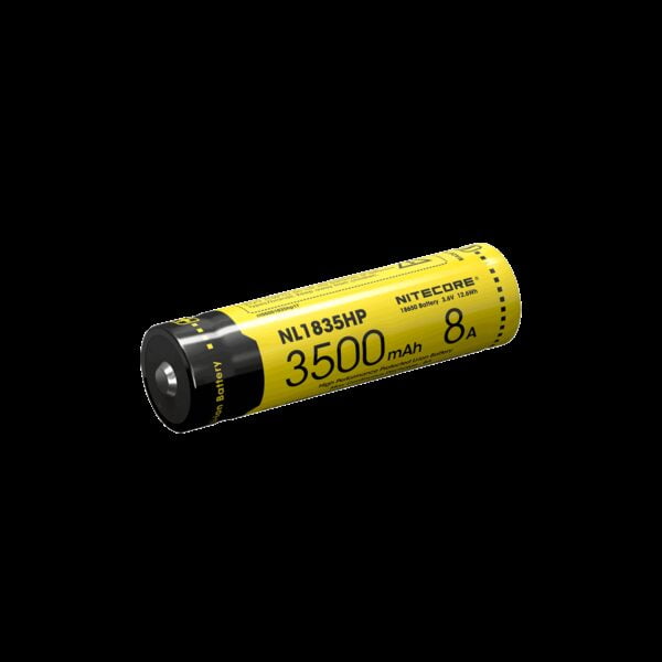 Akumulator Nitecore NL1835HP 3.6V 3500mAh Akumulator Li-Ion Nitecore 18650 3.6V 3500mAh.Specyfikacja:typ: NL1835HPpojemność: 3500mAhwoltaż: 3.6Vciągły prąd rozładowania: max. 8Adługość: 69.7mm +/- 0.3mmśrednica: 18.5mm +/- 0.2mmwaga: 50g