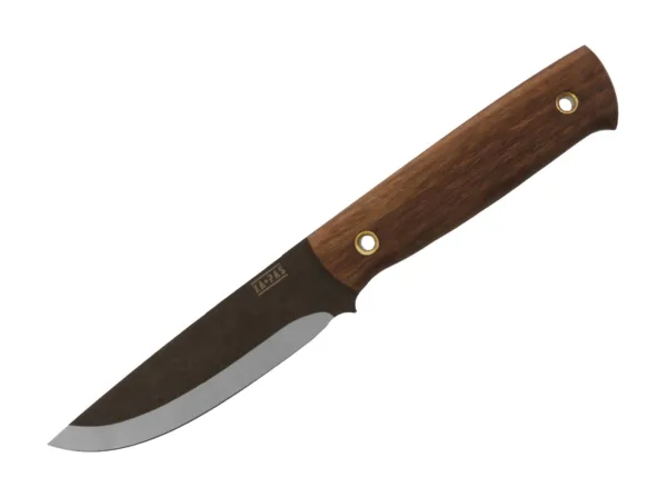 Nóż ZA-PAS Biwi American Walnut BIWI to nóż, który zapewni Ci doskonałe właściwości tnące oraz wytrzymałość, niezależnie od sytuacji! Nasz nóż o długości 225 mm i ostrzu o długości 100 mm to narzędzie, które sprosta najtrudniejszym wyzwaniom. Ostrze wykonane jest z wytrzymałej stali 4H13, zahartowanej do twardości 58 HRC, co zapewnia doskonałą jakość tnącą oraz trwałość. Elegancka drewniana rękojeść nie tylko dodaje klasycznego wyglądu, ale także zapewnia pewny chwyt w każdych warunkach. Dodatkowo, nóż jest niezwykle poręczny, co umożliwia komfortową pracę przez długi czas. W komplecie znajdziesz praktyczną pochwę wykonaną ze skóry, która ułatwi przechowywanie i transportowanie Twojego narzędzia.Za-Pas to rodzinna firma założona przez pasjonatów, dla których produkcja bardzo dobrej jakości noży w przystępnych cenach stała się celem życia. Dzięki zdobytej wiedzy i doświadczeniu, udało im się stworzyć serię noży, które spełniają wszystkie założenia, są trwałe, wygodne i w 100% wykonane w Polsce. Jedną z głównych zalet noży Za-Pas jest ich uniwersalność. Doskonale sprawdzają się podczas wędrówek, biwaków, polowań czy wspinaczki.Można ich używać do przycinania gałęzi, przecinania lin lub innych materiałów, obierania i krojenia żywności oraz wykonywania precyzyjnych prac.