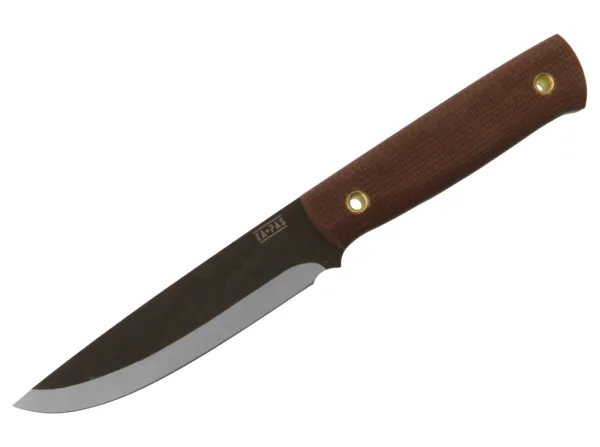 Nóż ZA-PAS Biwi Micarta Większa wersja noża Biwi to idealny wybór dla tych, którzy poszukują wytrzymałego narzędzia do zadań specjalnych. Ten imponujący nóż o długości 240 mm i długości ostrza 120 mm został wykonany z wysokiej jakości stali 4H13, co zapewnia niezrównaną trwałość i precyzję cięcia. Ostrze o grubości 3,1 mm jest zahartowane do twardości 58HRC, co czyni go idealnym narzędziem do radzenia sobie z różnorodnymi zadaniami. Elegancka rękojeść z mikarty nie tylko dodaje klasycznego wyglądu, ale także zapewnia pewny chwyt w każdych warunkach. W zestawie z ekskluzywną skórzaną pochwą dla bezpiecznego przechowywania i komfortowego transportu.Za-Pas to rodzinna firma założona przez pasjonatów, dla których produkcja bardzo dobrej jakości noży w przystępnych cenach stała się celem życia. Dzięki zdobytej wiedzy i doświadczeniu, udało im się stworzyć serię noży, które spełniają wszystkie założenia, są trwałe, wygodne i w 100% wykonane w Polsce. Jedną z głównych zalet noży Za-Pas jest ich uniwersalność. Doskonale sprawdzają się podczas wędrówek, biwaków, polowań czy wspinaczki.Można ich używać do przycinania gałęzi, przecinania lin lub innych materiałów, obierania i krojenia żywności oraz wykonywania precyzyjnych prac.