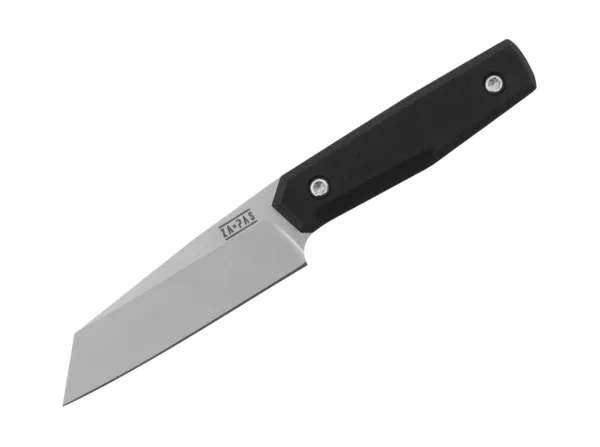 Nóż ZA-PAS Geo G10 Black GEO to nóż o idealnych wymiarach, który łączy w sobie wytrzymałość i funkcjonalność, aby sprostać wszelkim wyzwaniom. Ten nóż o długości 190 mm, z ostrzem o długości 90 mm i rękojeścią o długości 100 mm, zapewnia komfortowe użytkowanie zarówno w codziennych zadaniach, jak i podczas podróży. Wykonany z najwyższej jakości stali NC11LV / D2 / 1.2379 ostrze o grubości 3,5 mm jest zahartowane do twardości 60-61 HRC, co gwarantuje doskonałą wytrzymałość i długotrwałą ostrość. Rękojeść z G10 pozwala na pewny chwyt, nawet w trudnych warunkach. Lekka waga  sprawia, że ten nóż jest niezwykle poręczny i łatwy w użyciu. Pochwa z kydexu umożliwia bezpieczne przechowywanie i transportowanie noża, zawsze mając go pod ręką, gdy tego potrzebujesz.Za-Pas to rodzinna firma założona przez pasjonatów, dla których produkcja bardzo dobrej jakości noży w przystępnych cenach stała się celem życia. Dzięki zdobytej wiedzy i doświadczeniu, udało im się stworzyć serię noży, które spełniają wszystkie założenia, są trwałe, wygodne i w 100% wykonane w Polsce. Jedną z głównych zalet noży Za-Pas jest ich uniwersalność. Doskonale sprawdzają się podczas wędrówek, biwaków, polowań czy wspinaczki.Można ich używać do przycinania gałęzi, przecinania lin lub innych materiałów, obierania i krojenia żywności oraz wykonywania precyzyjnych prac.