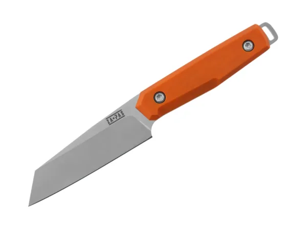 Nóż ZA-PAS Geo G10 Orange GEO to nóż o idealnych wymiarach, który łączy w sobie wytrzymałość i funkcjonalność, aby sprostać wszelkim wyzwaniom. Ten nóż o długości 190 mm, z ostrzem o długości 90 mm i rękojeścią o długości 100 mm, zapewnia komfortowe użytkowanie zarówno w codziennych zadaniach, jak i podczas podróży. Wykonany z najwyższej jakości stali NC11LV / D2 / 1.2379 ostrze o grubości 3,5 mm jest zahartowane do twardości 60-61 HRC, co gwarantuje doskonałą wytrzymałość i długotrwałą ostrość. Rękojeść z G10 pozwala na pewny chwyt, nawet w trudnych warunkach. Lekka waga  sprawia, że ten nóż jest niezwykle poręczny i łatwy w użyciu. Pochwa z kydexu umożliwia bezpieczne przechowywanie i transportowanie noża, zawsze mając go pod ręką, gdy tego potrzebujesz.Za-Pas to rodzinna firma założona przez pasjonatów, dla których produkcja bardzo dobrej jakości noży w przystępnych cenach stała się celem życia. Dzięki zdobytej wiedzy i doświadczeniu, udało im się stworzyć serię noży, które spełniają wszystkie założenia, są trwałe, wygodne i w 100% wykonane w Polsce. Jedną z głównych zalet noży Za-Pas jest ich uniwersalność. Doskonale sprawdzają się podczas wędrówek, biwaków, polowań czy wspinaczki.Można ich używać do przycinania gałęzi, przecinania lin lub innych materiałów, obierania i krojenia żywności oraz wykonywania precyzyjnych prac.