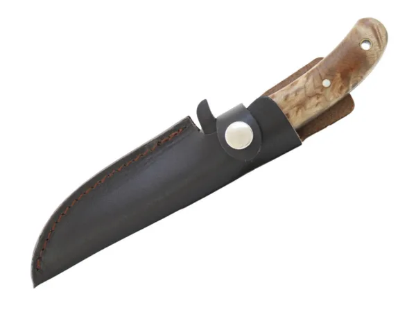 Nóż Magnum Elk Hunter Wygląd i funkcjonalność to dwie najważniejsze cechy tego noża. Klinga wykonana ze stali nierdzewnej 440. Rękojeść z drewna orzecha oraz palisandru. W komplecie brązowa pochwa skórzana.