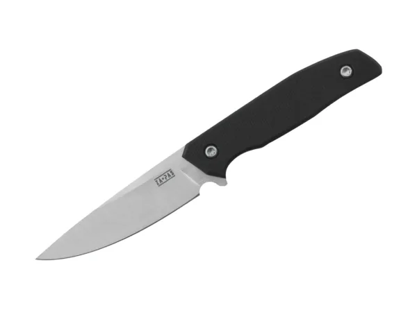 Nóż ZA-PAS Ambro II G10 Black Stal klingi NC11LV / D2 / 1.2379 - 60-61 HRC, długość całkowita 195 mm, długość klingi 90 mm, grubość klingi 3.5 mm, waga 108 g, rękojeść G10, w komplecie pochwa z kydexu z Holder-Clipem, 100% made in PolandZa-Pas to rodzinna firma założona przez pasjonatów, dla których produkcja bardzo dobrej jakości noży w przystępnych cenach stała się celem życia. Dzięki zdobytej wiedzy i doświadczeniu, udało im się stworzyć serię noży, które spełniają wszystkie założenia, są trwałe, wygodne i w 100% wykonane w Polsce. Jedną z głównych zalet noży Za-Pas jest ich uniwersalność. Doskonale sprawdzają się podczas wędrówek, biwaków, polowań czy wspinaczki.Można ich używać do przycinania gałęzi, przecinania lin lub innych materiałów, obierania i krojenia żywności oraz wykonywania precyzyjnych prac.