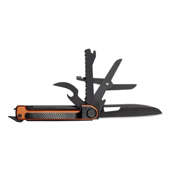 Multitool Gerber ArmBar Trade Orange Jeśli uważasz, że kompaktowe narzędzie wielofunkcyjne nie może pomieścić tego samego narzędzia, co pełnowymiarowe, pomyśl jeszcze raz. Armbar Trade zapewnia maksymalną użyteczność w kompaktowej i przyjaznej dla pracy konstrukcji.Cechy:Ostrze o gładkiej krawędzi 2 1/2" z blokadą ramyWkrętak do końcówek przedłużających 2 1/2" z bitem dwustronnymŁomOtwieracz do butelekMłotekSzydłoPiłaDługość (zamknięta): 91mmDługość (otwarta): 165mmDługość ostrza: 64mmWaga: 88gSzerokość: 18mmOgraniczona dożywotnia gwarancja