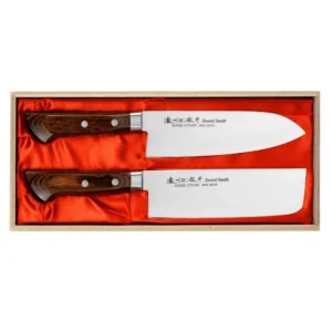 Satake Unique Shirogami Zestaw Santoku + Nakiri – 173 – Satake – SHARPI