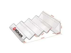 Stojak akrylowy Böker na 4 noże, płaski – Boker – SHARPI