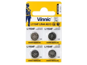 Baterie alkaliczne AG13 Vinnic, 4 szt. blister – Baterie i ładowarki – SHARPI