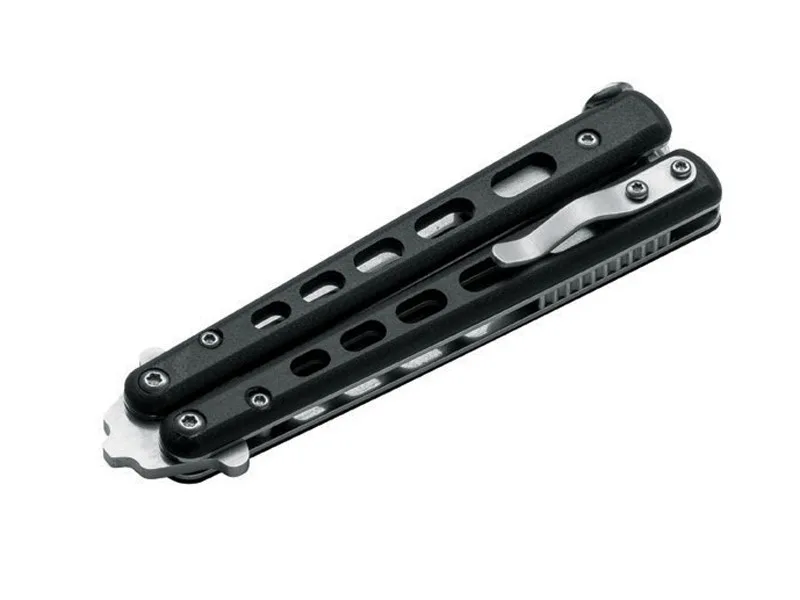Nóż Böker Plus Balisong G10, mały 2 Nóż Böker Plus Balisong G10, mały – 440C – 185 mm – SHARPI – zdjęcie 2