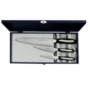 Tojiro Flash Zestaw Nóż Szefa kuchni + uniwersalny + do obierania – 70 – Tojiro – SHARPI