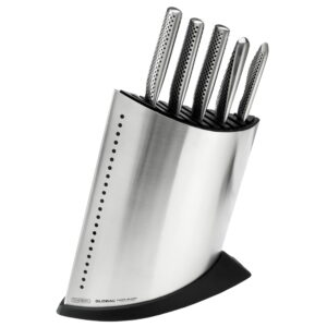 Komplet 5 noży w stalowym bloku GKB-52 | Global – Global – do obierania – SHARPI