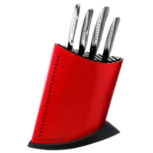 Komplet 4 noży Global SAI w czerwonym bloku GKB-52CR – Global – do obierania – SHARPI