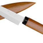 Satake 420J2 Nożyk do owoców w drewnianej pochwie – Satake – szlif dwustronny symetryczny – SHARPI