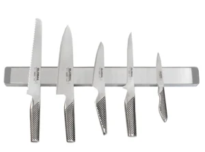 Listwa magnetyczna gładka 51 cm z 5 nożami | Global – Global – do obierania – SHARPI