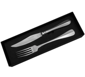 Tamahagane Zestaw nóż + widelec do steków – 54g – Tamahagane – SHARPI