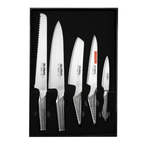 Global Zestaw 5 noży G-2, 9, GS-5,11,38 – Global – do obierania – SHARPI