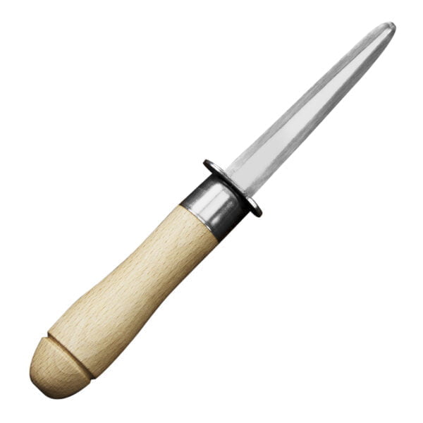 Kanetsune 420J2 Nóż do ostryg 21 cm Kanetsune 420J2 Nóż do ostryg 21 cm
Kaki-muki jest nożem z odpowiednio grubym i gładkim ostrzem z którego pomocą bezpiecznie złamiemy zawias który utrzymuje razem połówki ostrygi. Wykonany został ze stali nierdzewnej o odpowiedniej elastyczności oraz twardości co gwarantuje beproblemowe użytkowanie przez wiele lat.
Dane techniczne:
Ostrze - stal 420J2Twardość - 56 HRC +/- 1 Długość całkowita - 21 cmDługość ostrza - 9,7 cmSzerokość klingi - 1,5 cmGrubość klingi - ok. 3,1 mmWaga - ok. 79 g