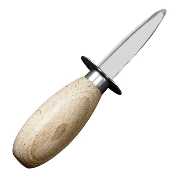 Kanetsune 420J2 Nóż do ostryg 15,5 cm Kanetsune 420J2 Nóż do ostryg 15,5 cm
Kaki-muki jest nożem z odpowiednio grubym i gładkim ostrzem z którego pomocą bezpiecznie złamiemy zawias który utrzymuje razem połówki ostrygi. Wykonany został ze stali nierdzewnej o odpowiedniej elastyczności oraz twardości co gwarantuje beproblemowe użytkowanie przez wiele lat.
Dane techniczne:
Ostrze - stal 420J2Twardość - 56 HRC +/- 1 Długość całkowita - 15,5 cmDługość ostrza - 6,5 cmSzerokość klingi - 1,7 cmGrubość klingi - ok. 2,1 mmWaga - ok. 55 g
