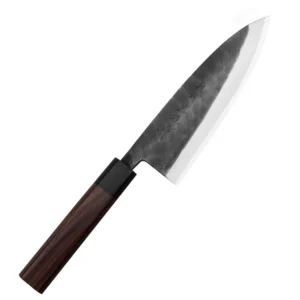 Hideo Kitaoka Shirogami Black Oktagon Nóż Deba 18cm – 344 – Hideo Kitaoka – SHARPI