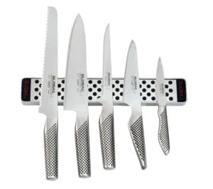 Listwa magnetyczna 31cm z 5 nożami | Global – Global – do obierania – SHARPI